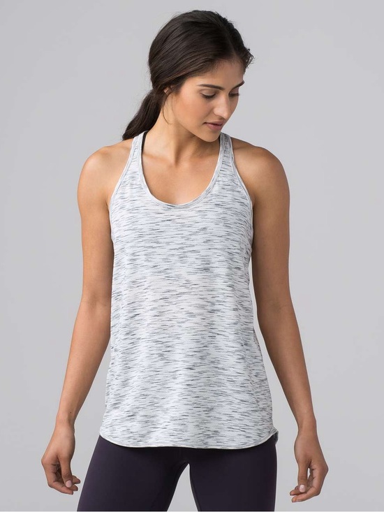 lululemon athletica Tops - Lululemon Essential Tank Tiger Space Dye Black White Size 8 #31
